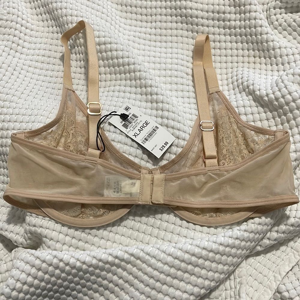 NWT- INC International Concepts - XL & XXL. Lace Unlined Underwire Bra - Picture 2 of 6